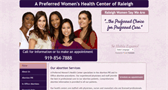 Desktop Screenshot of abortionclinicservicesraleighnc.com
